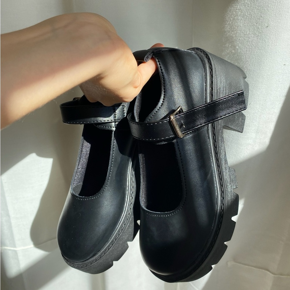 Kids Black Mary Jane Shoes
